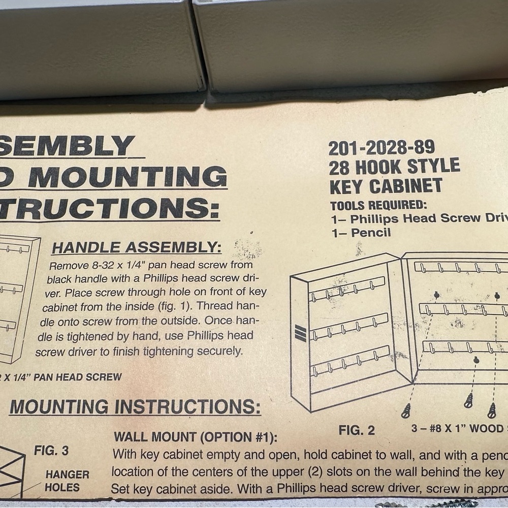 MMF Industries Hook Style Key Cabinet - 28 Keys New with Tags. 11”L x 7.75”W - Picture 8 of 8